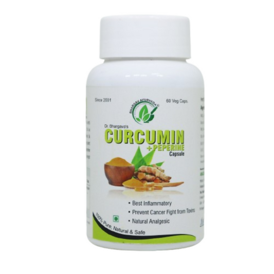 Dr.Bhargav’s Curumine + Peperine Capsules