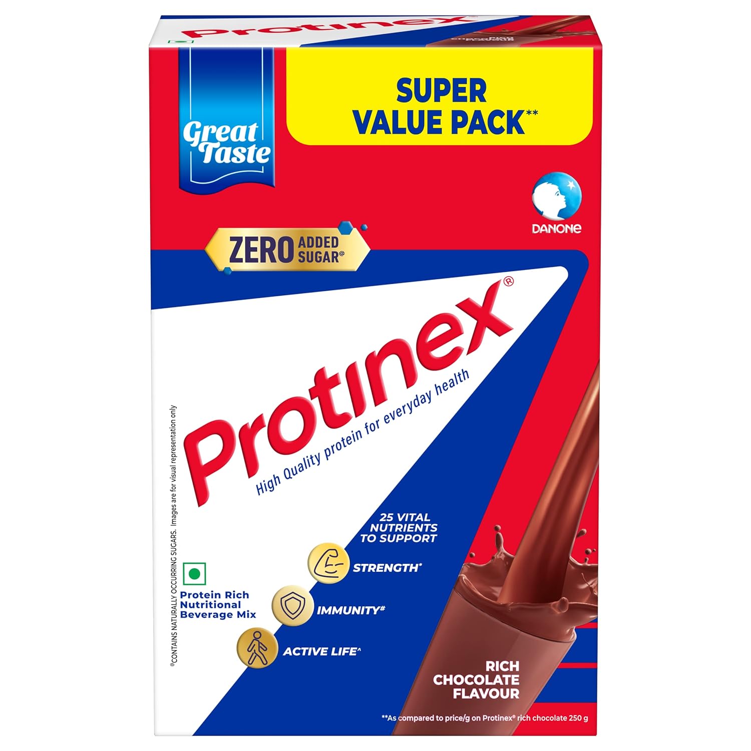 Protinex Powder - Health Supplement And Nutritional Protein Mix For Adults | Rich Chocolate Flavor Protinex Jar | Support Strength, Immunity & Active Life
