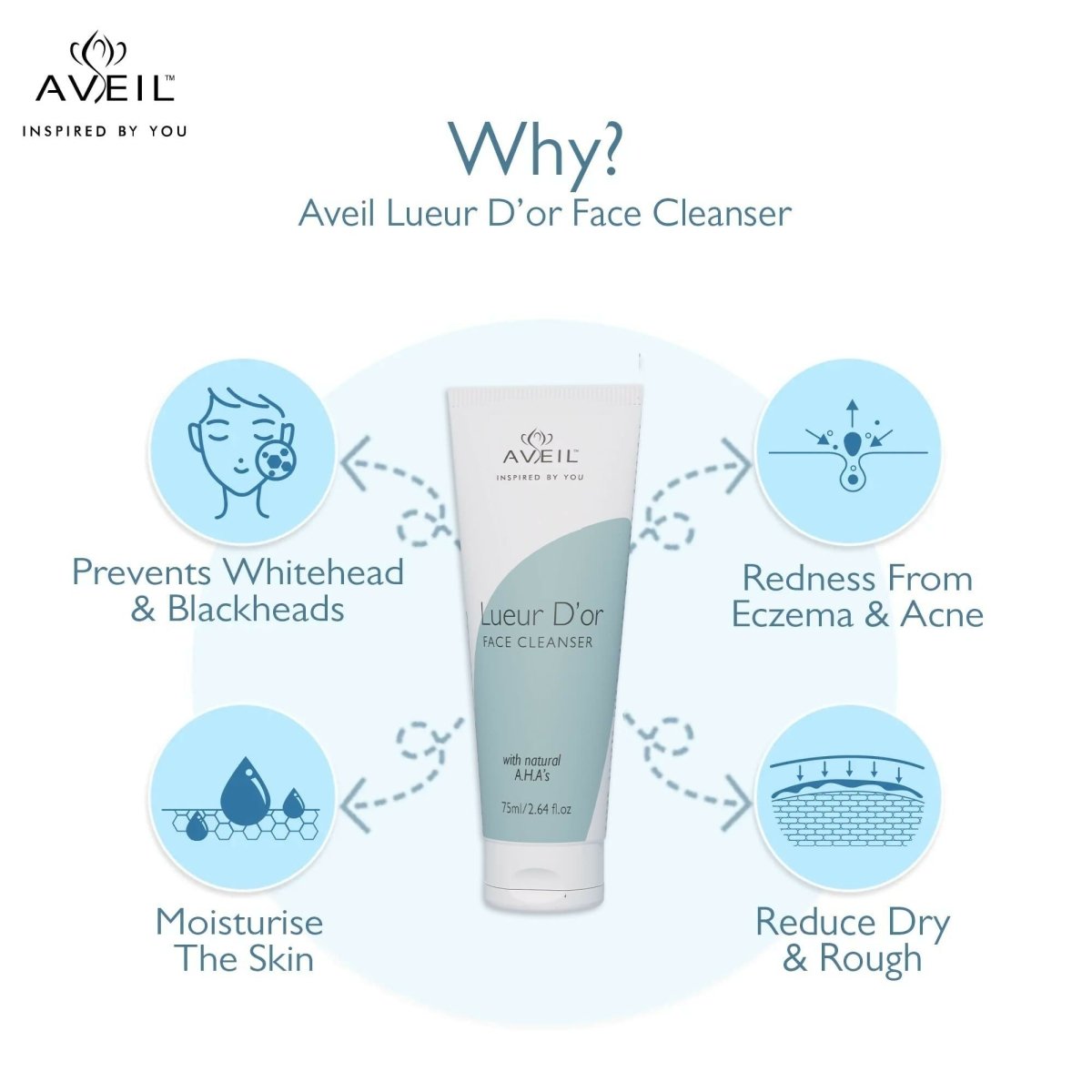 Aveil Lueur D'or Face Cleanser For Youthful & Smooth Skin