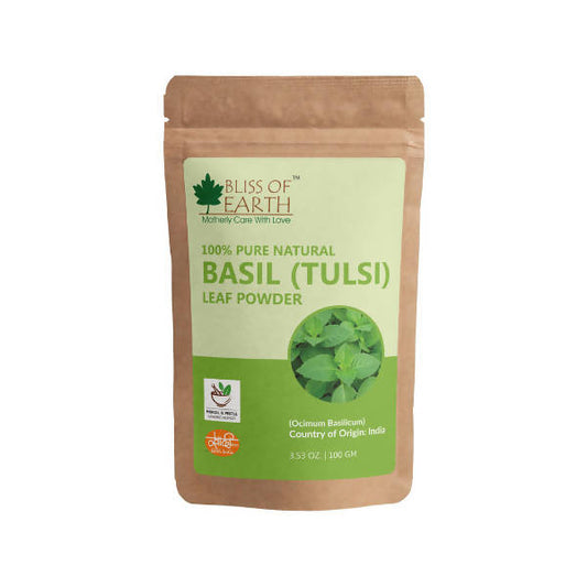 Bliss of Earth 100% Pure Natural Basil (Tulsi) Leaf Powder