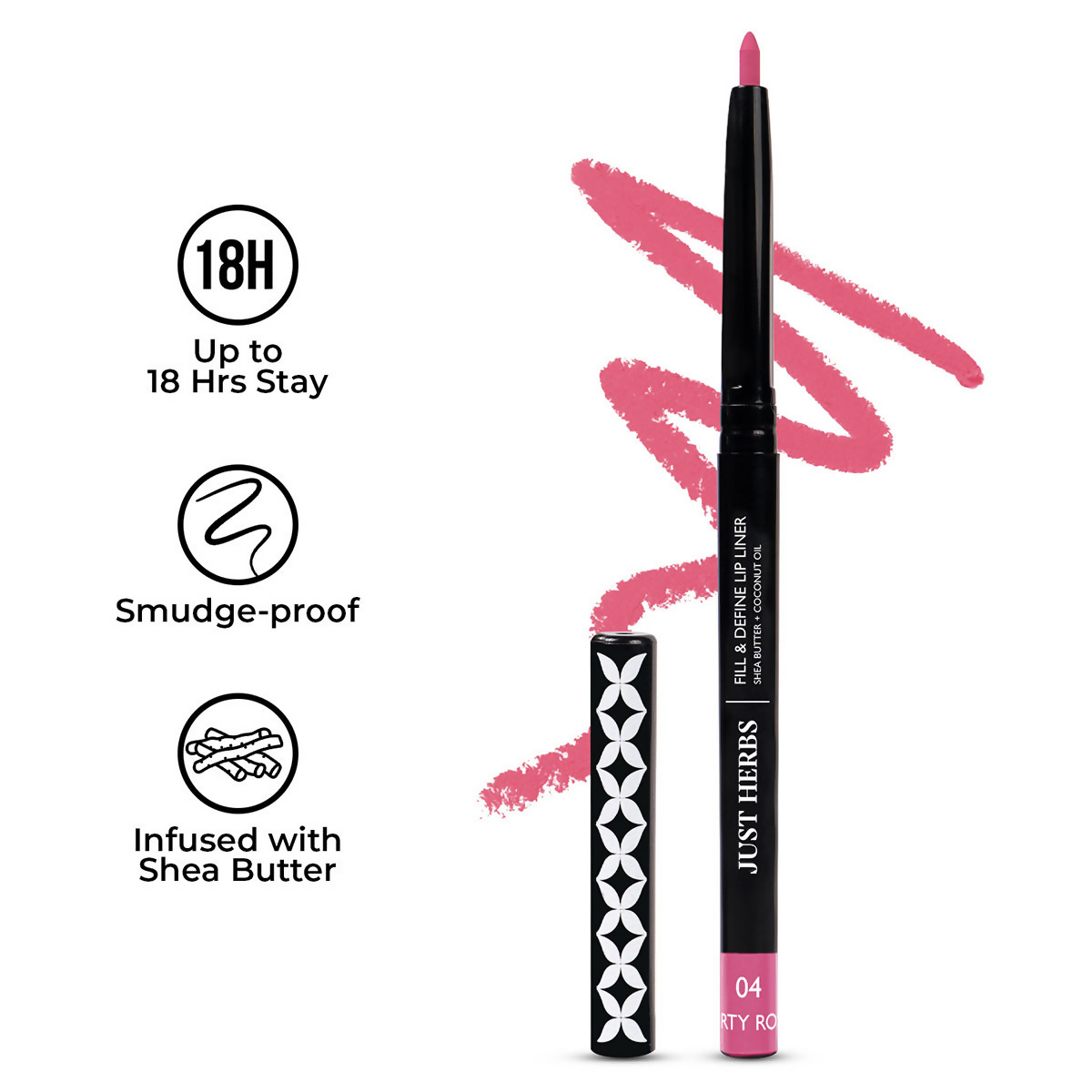 Just Herbs Fill & Define Lip Liner - Dirty Rose