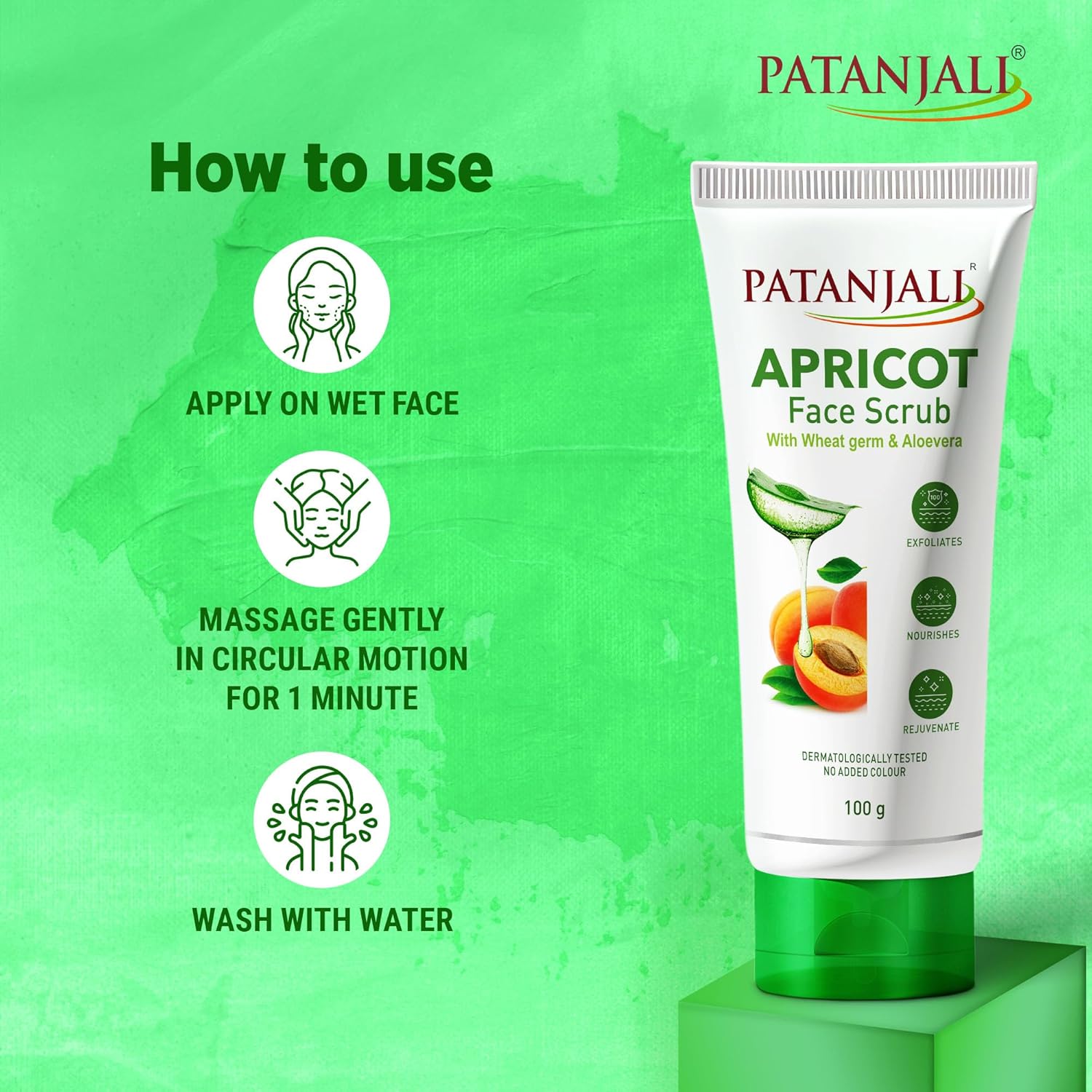 Patanjali Apricot Face Scrub