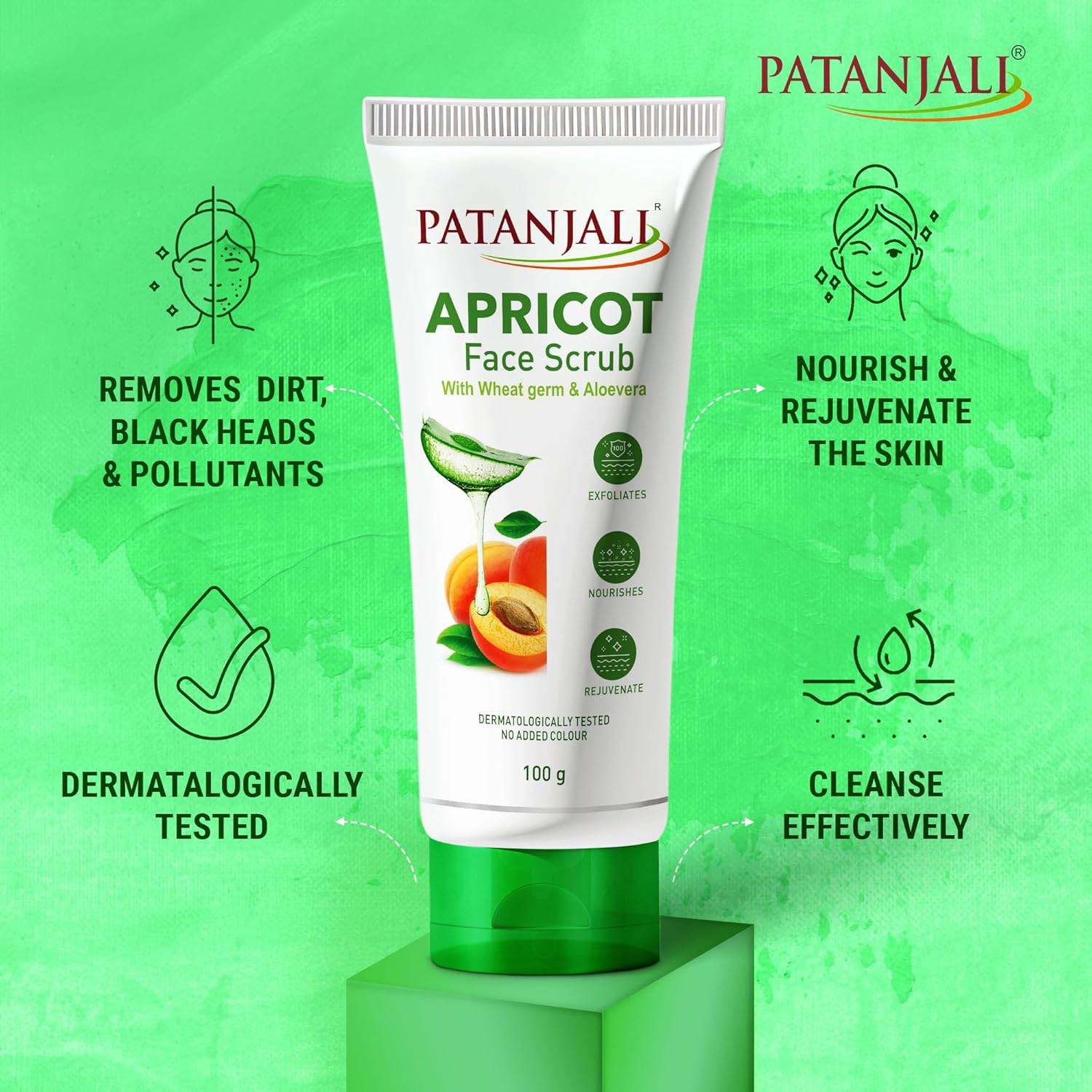 Patanjali Apricot Face Scrub