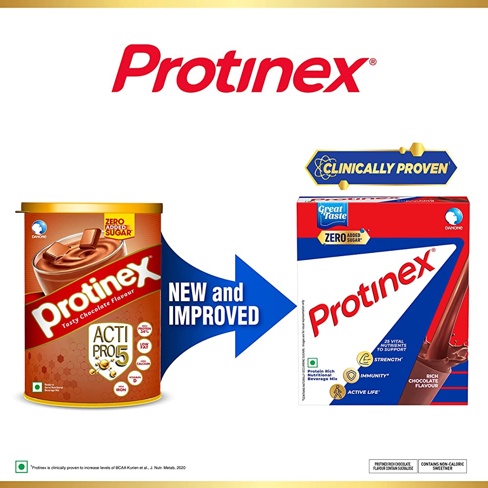Protinex Powder - Health Supplement And Nutritional Protein Mix For Adults | Rich Chocolate Flavor Protinex Jar | Support Strength, Immunity & Active Life