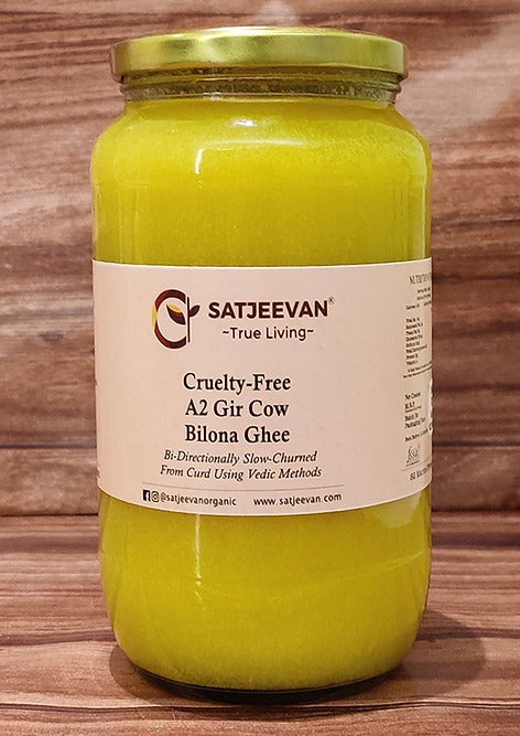 Satjeevan A2 Gir Cow Bilona Ghee | Pure A2 Gir Cow Bilona Ghee | 100% Gir Cow Ghee | Traditional Cow Ghee