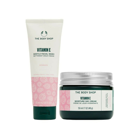 The Body Shop Vitamin E Moisture Cream & Face Wash Combo