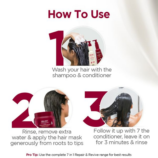 BBlunt 7 in 1 HAir Damage Repair Trio Combo