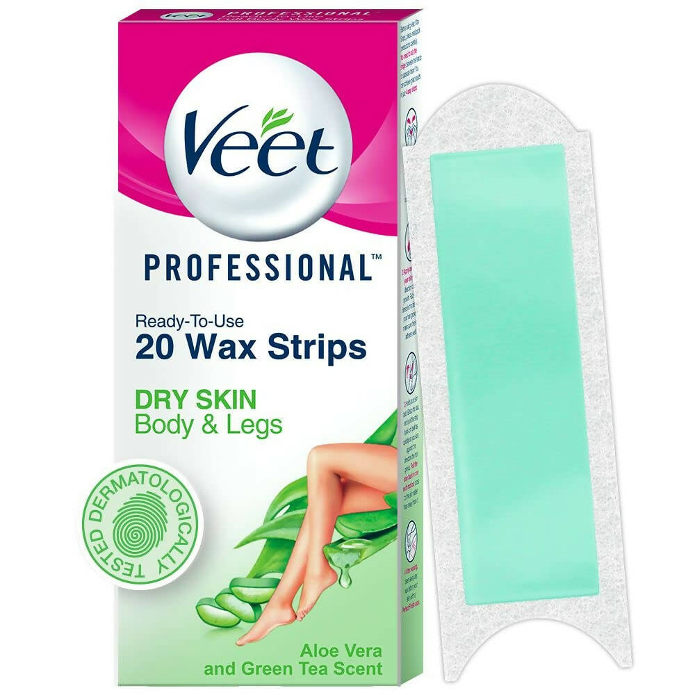 Veet Professional Waxing Strips for Women - Dry Skin