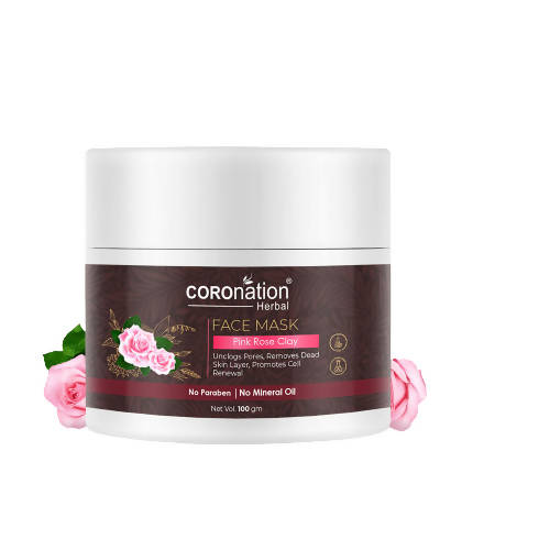 Coronation Herbal Pink Rose Clay Face Mask