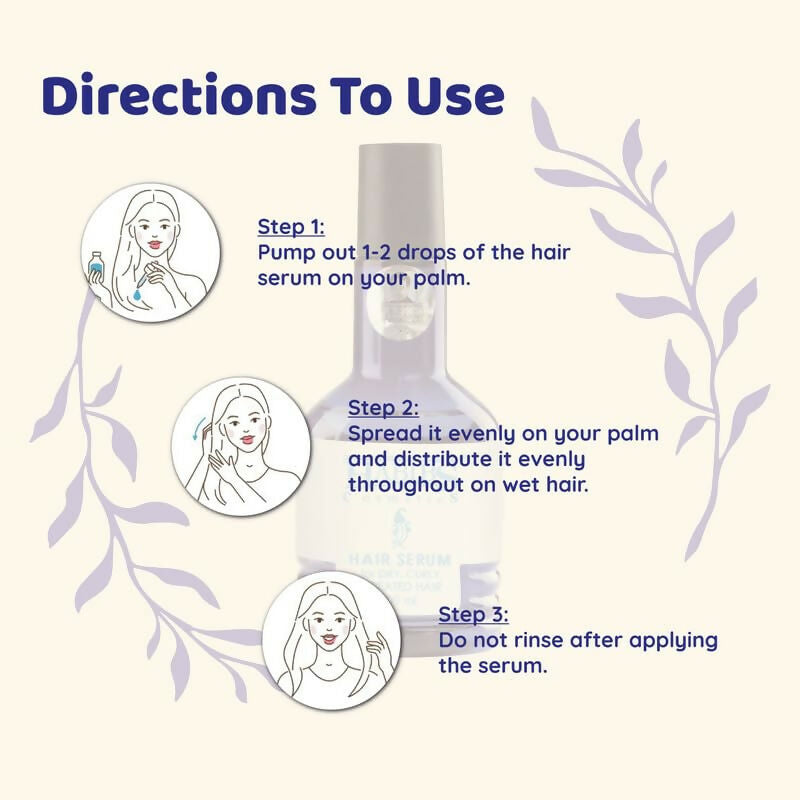 Habibs Hair Serum Dry Curly & Treated Hairs For Silky & Smooth Hair