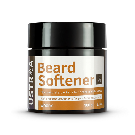 Ustraa Beard Softener Balm Woody - Softens & Nourishes Beard Long Lasting Moisturization
