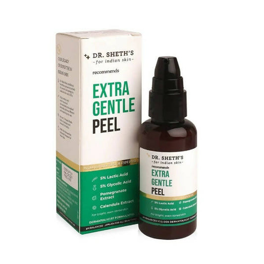 Dr. Sheth's Extra Gentle Peel With 10% AHA, For Even-Toned & Bright Skin, For All Skin Types