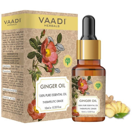 Buy Vaadi Herbals Ginger 100% Pure Essential Oil Therapeutic Grade from DrMediCart, Ship from India to USA