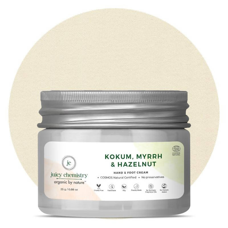 Juicy Chemistry Kokum, Myrrh & Hazelnut Hand & Foot Cream