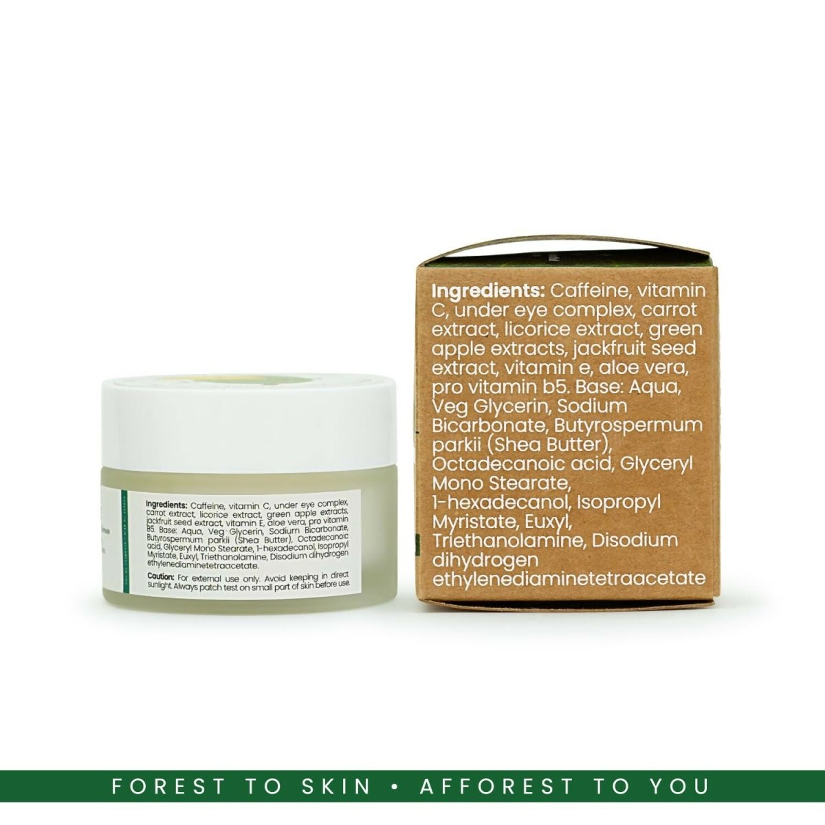 Afforest Jackfruit Under Eye Creme with 2% Vitamin C, 10% Jackfruit Seed