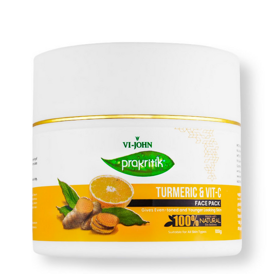 VI-JOHN Prakritik Vitamin C & Turmeric Face Pack