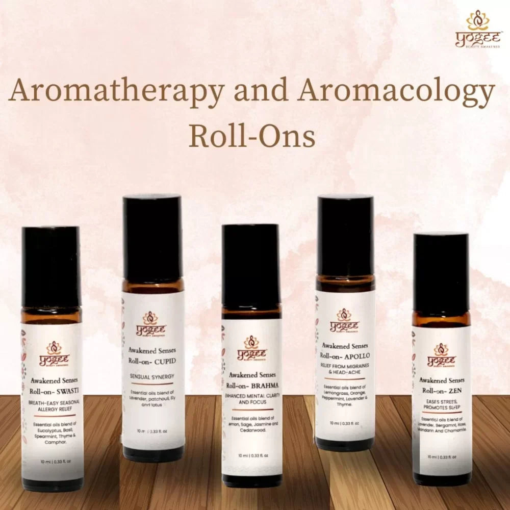 Yogez Awakened Senses Temple Roll-On- CUPID- Aromatherapy blend for romance