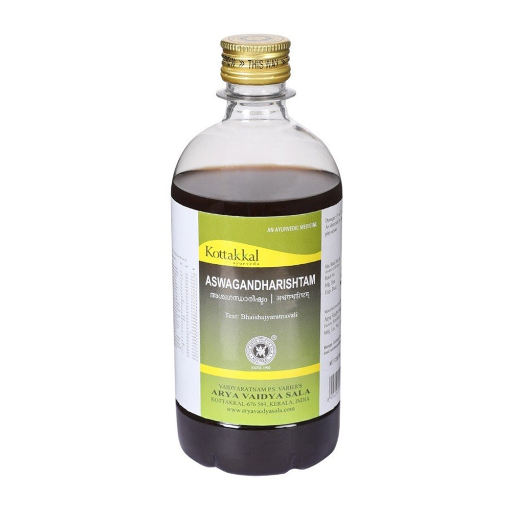 Buy Kottakkal Arya Vaidyasala Aswagandharishtam - Ayurvedic Tonic for Stamina & Vitality from DrMediCart, Ship from India to USA