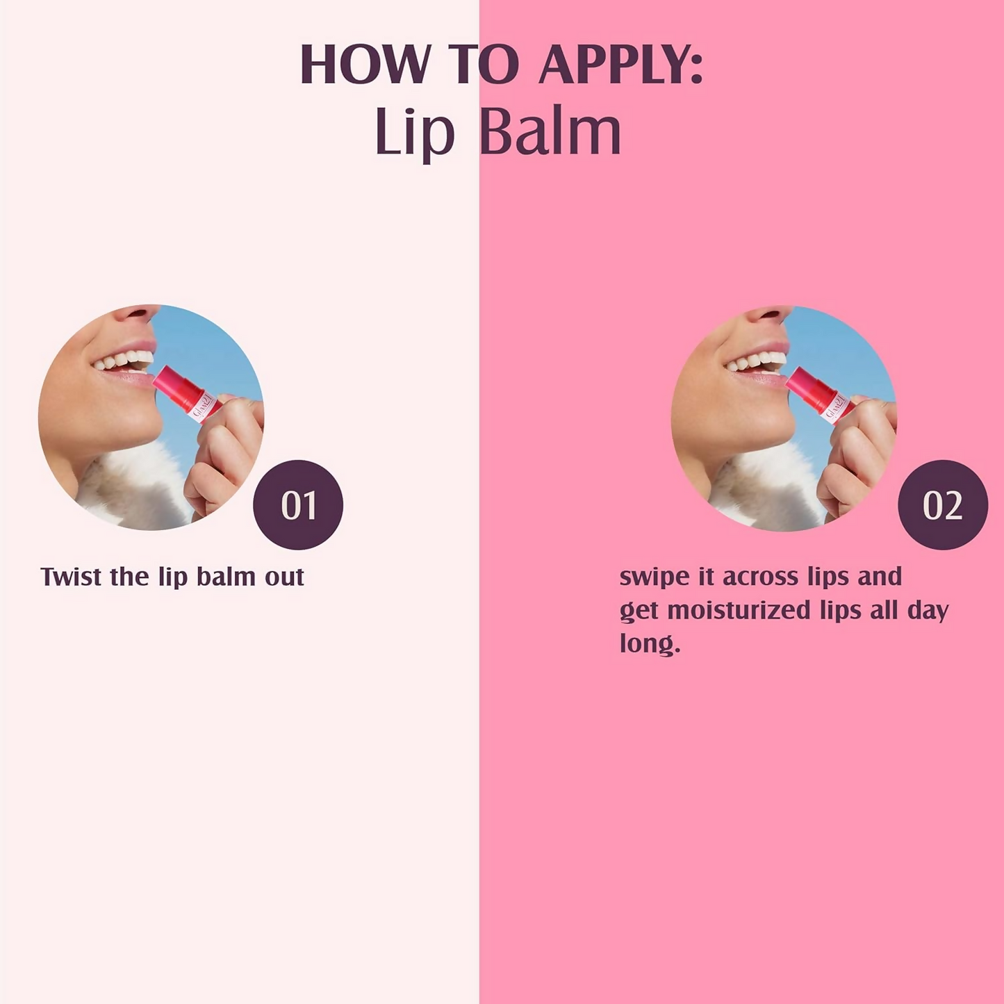 Glam21 Moisturizing Lip Balm Fruit Extract & Infused Active Ingredients - Strawberry