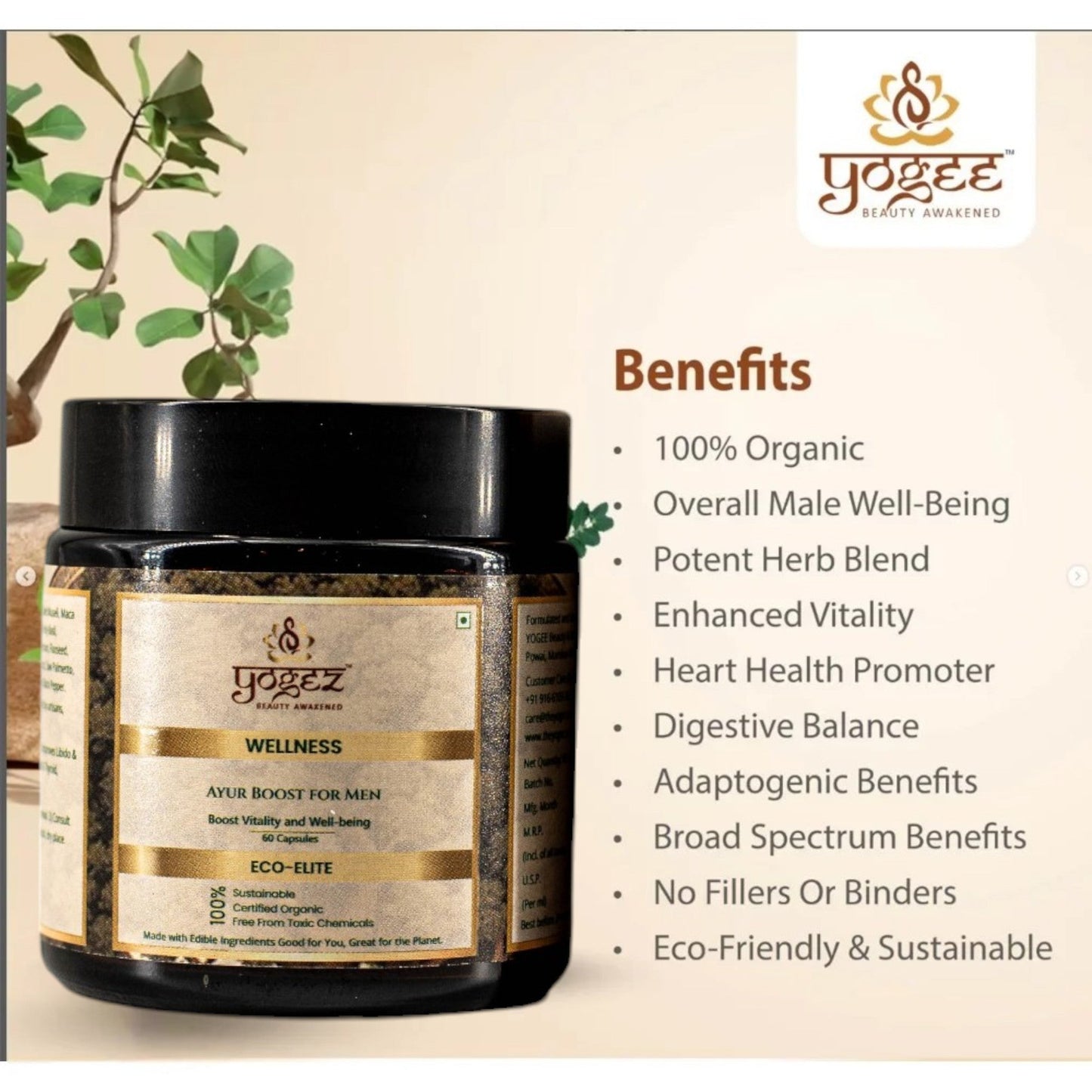 Yogez Ayur Boost for Men- A Herbal Supplement for Holistic Health