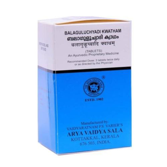 Buy Kottakkal Arya Vaidya Sala Balaguluchyadi Kwatham Tablet  -  Ayurvedic Joint Pain support   from DrMediCart, Ship from India to USA