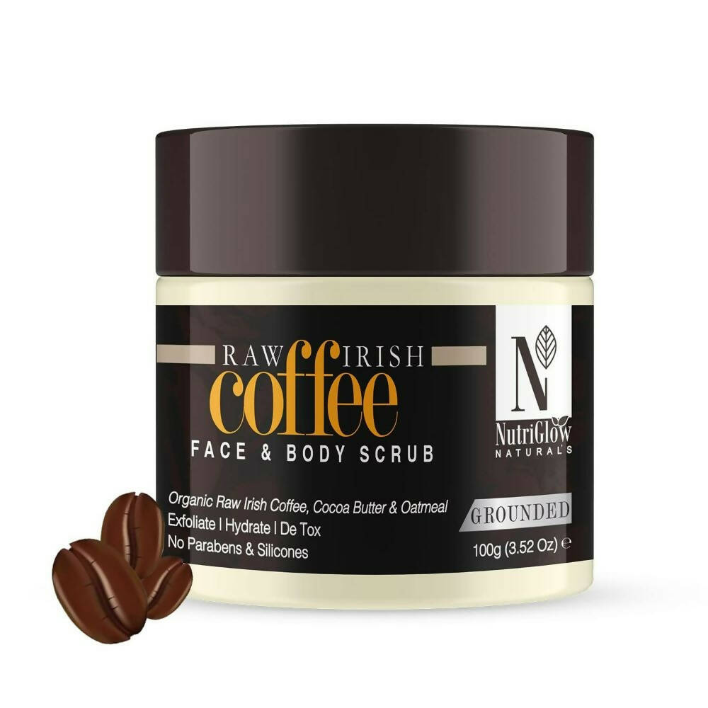 NutriGlow NATURAL'S Raw Irish Coffee Face & Body Scrub
