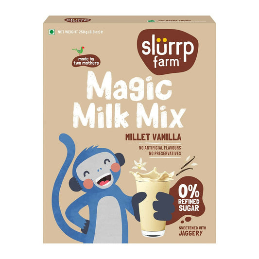 Buy Slurrp Farm Vanilla Magic Milk Mix Sweetened with Jaggery Powder from DrMediCart