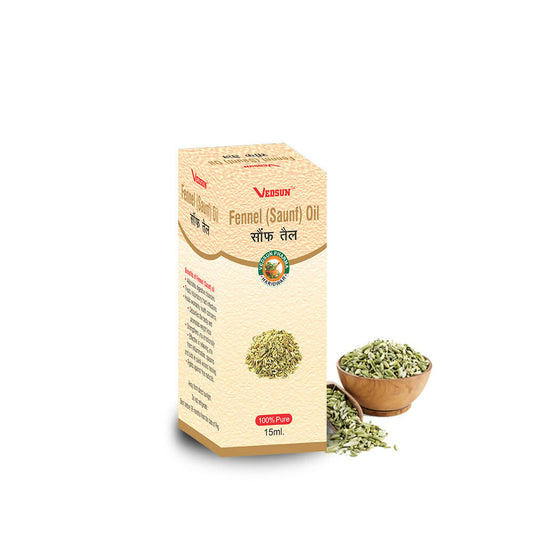 Vedsun Naturals Fennel Sauf Oil Pure And Organic Skin Care, Anti Aging, Hair Growth