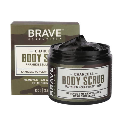 Brave Essentials Charcoal Body Scrub