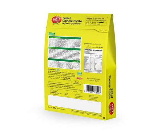 Tasty Nibbles Boiled Chinese Potato | Vevicha Koorka