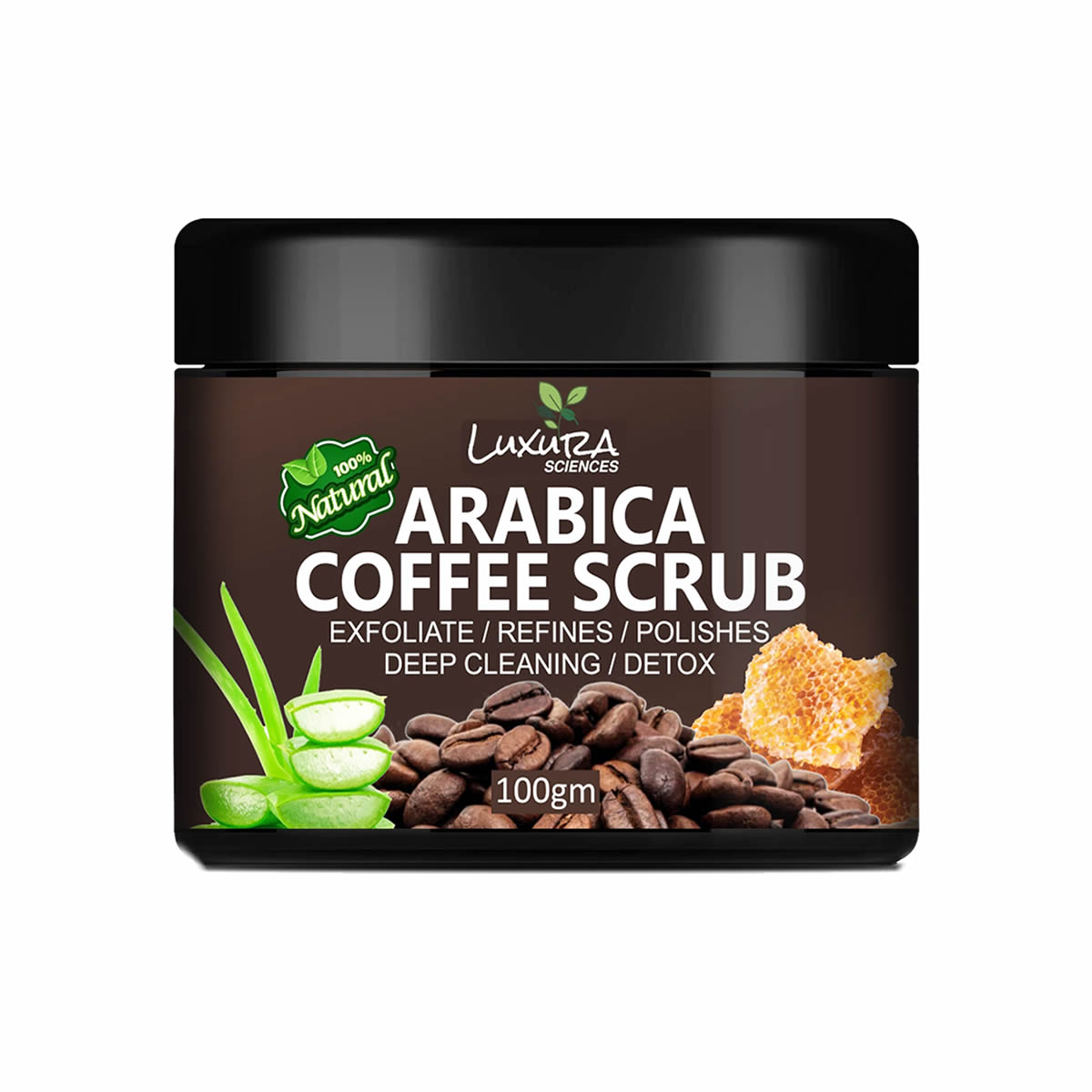 Luxura Sciences Natural Arabica Coffee Scrub For Face
