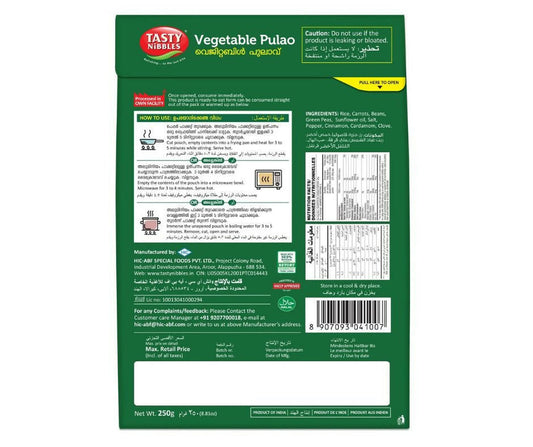 Tasty Nibbles Vegetable Pulao