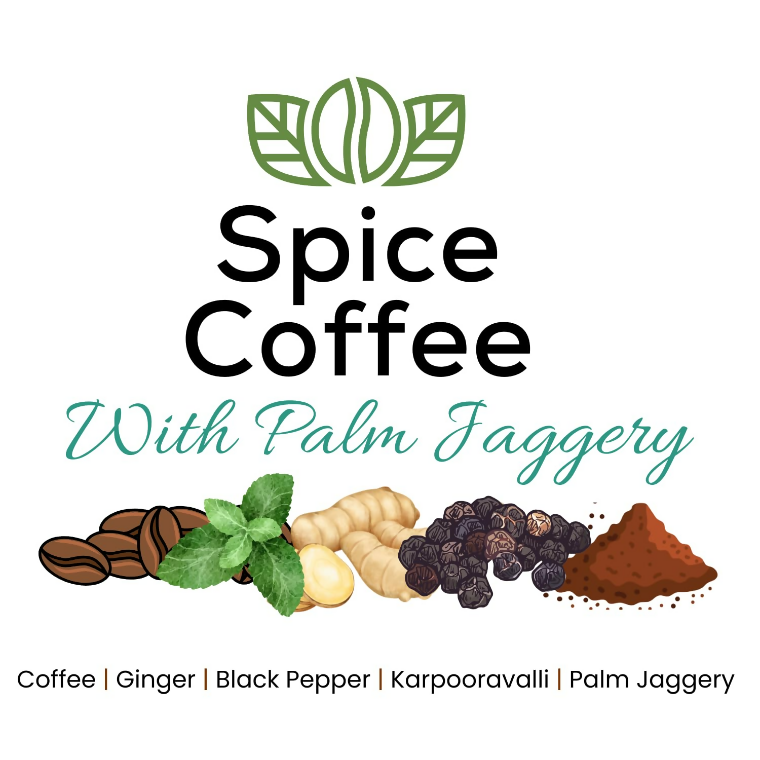 Satvi Wellness Chukkukappi with Karpooravalli/ Panikoorkka and Palm jaggery Blend of Coffee