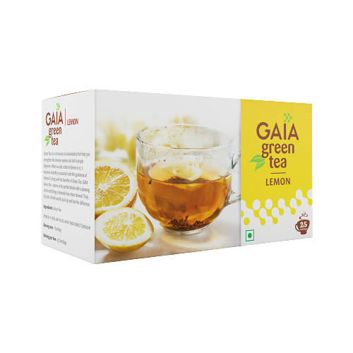 Gaia Green Tea Bags–Lemon