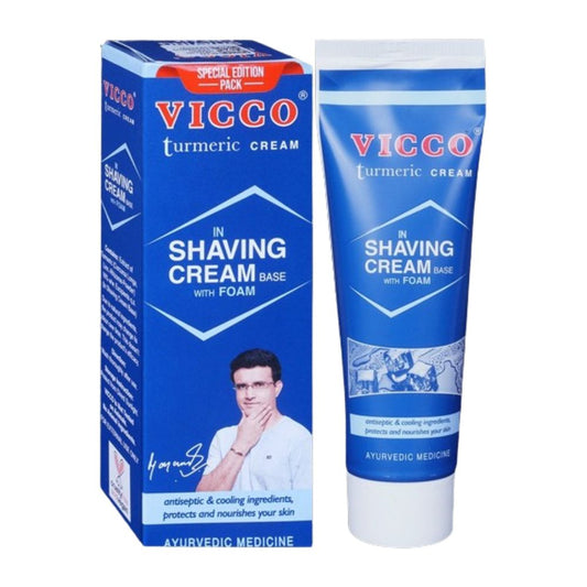 Vicco Turmeric Shaving Cream With Foam Base