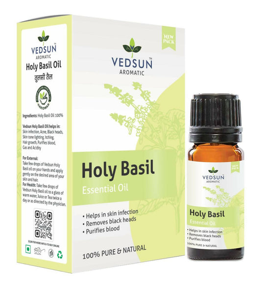 Vedsun Naturals Tulsi/Holy Basil Oil Pure & Organic for Skin