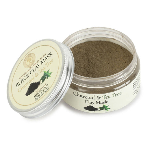 Buy Tatvik Ayurveda Black Clay Mask ƒ?? Charcoal and Tea Tree from DrMediCart, Ship from India to USA