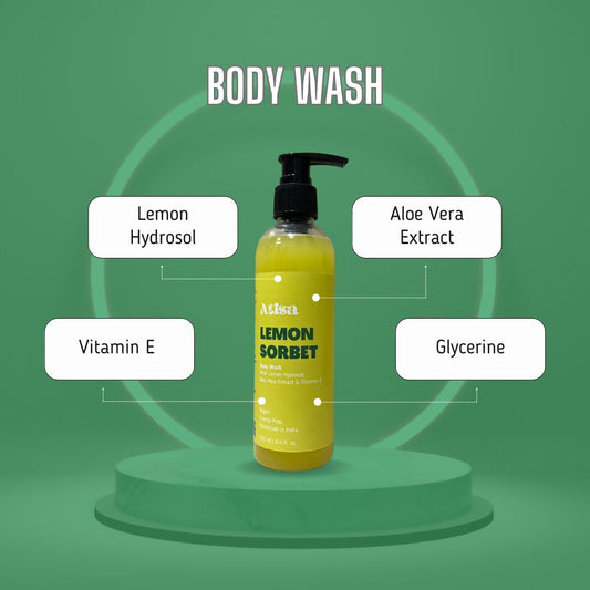 Buy Atisa Lemon Sorbet Body Wash from DrMediCart, Ship from India to USA