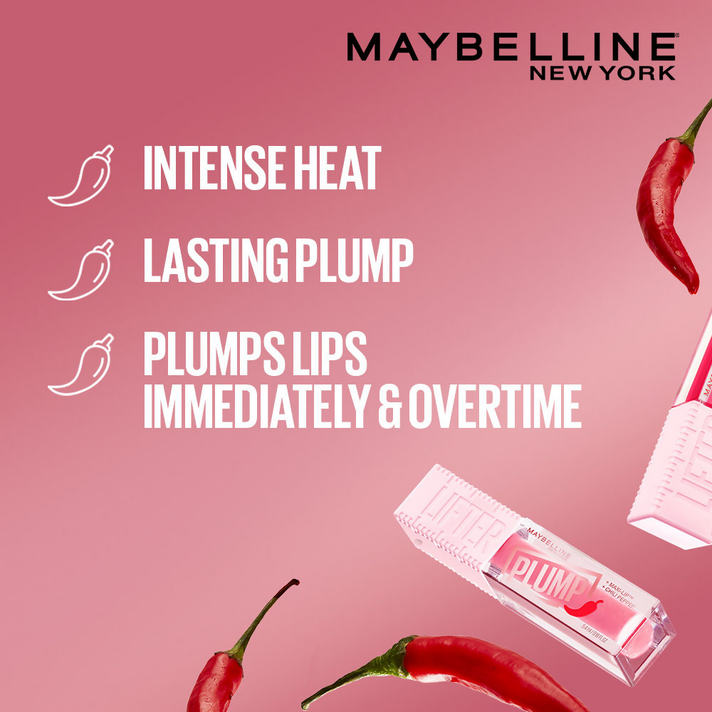 Maybelline New York Lifter Plump - Plumping Lip Gloss - Peach Fever