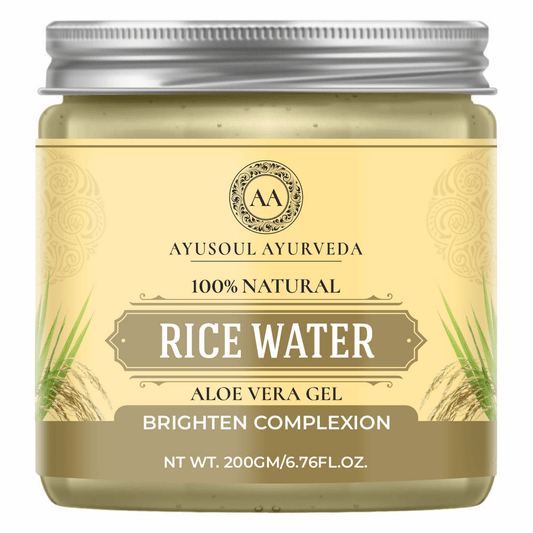 Ayusoul Ayurveda Rice Water Aloe Vera Gel For Body Skin Treatment