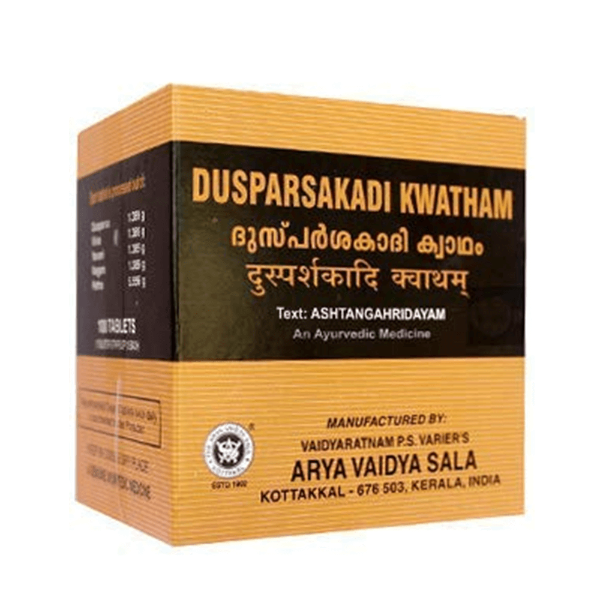 Buy Kottakkal Arya Vaidya Sala Dusparsakadi Kwatham Tablet - Ayurvedic support for Painful Hemorrhoids from DrMediCart, Ship from India to USA