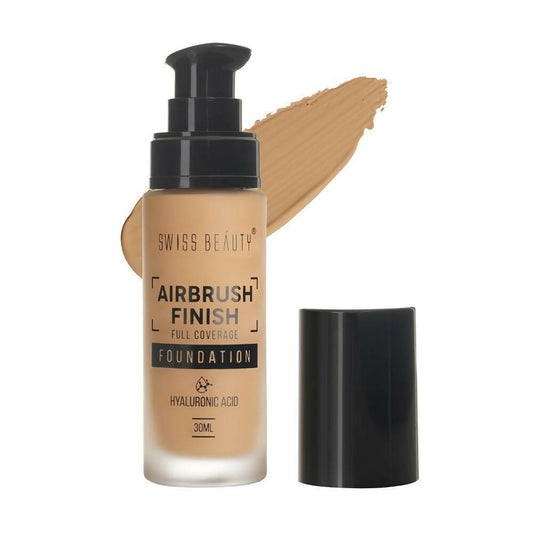 Swiss Beauty Airbrush Finish Full Coverage Foundation - Golden Beige