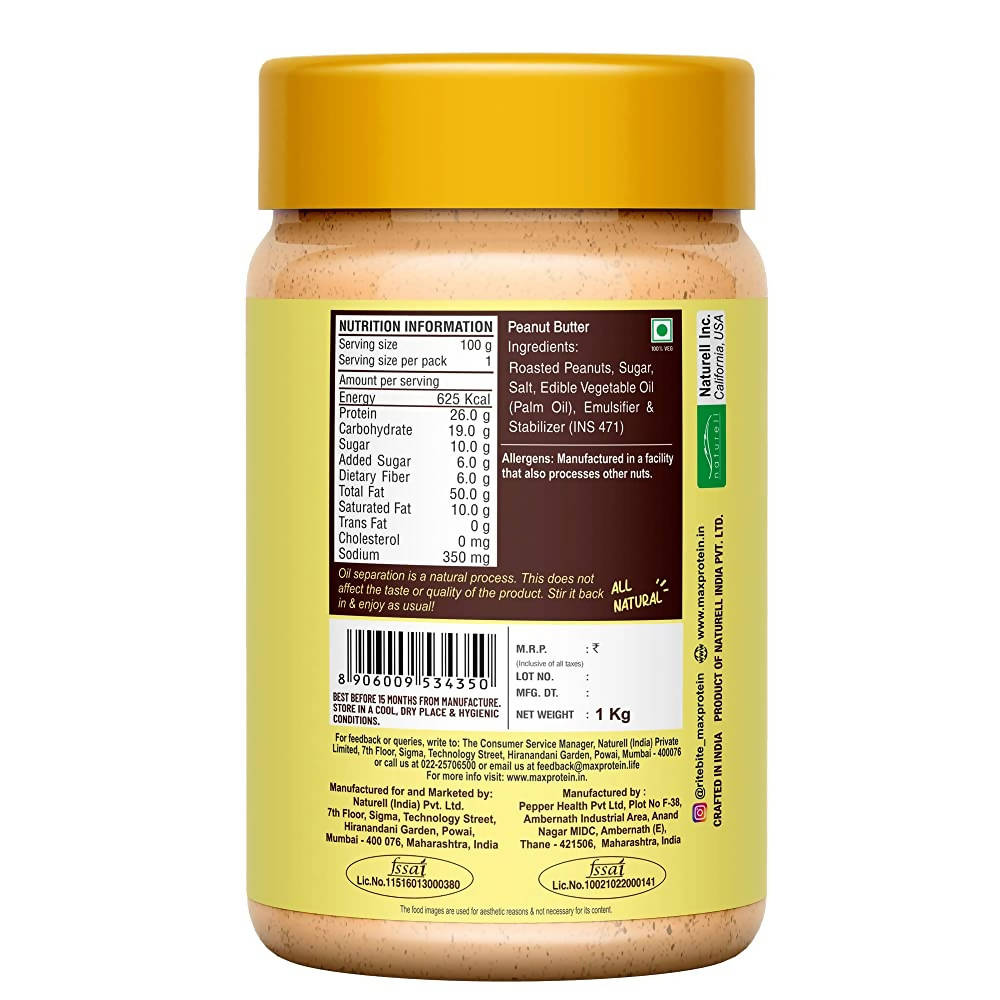 RiteBite Max Protein Classic Creamy Peanut Butter