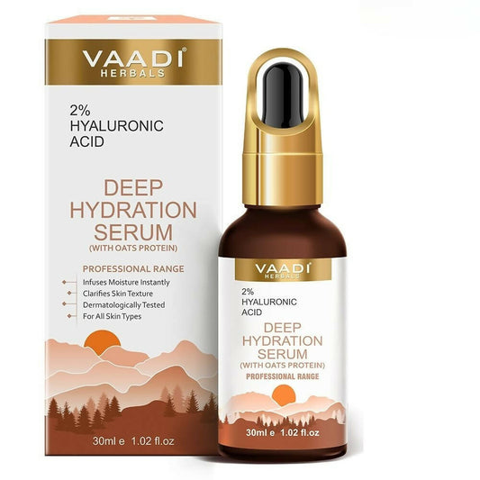 Vaadi Herbals Deep Hydration Serum With 2% Hyaluronic Acid & Oats Protein - DrMediCart