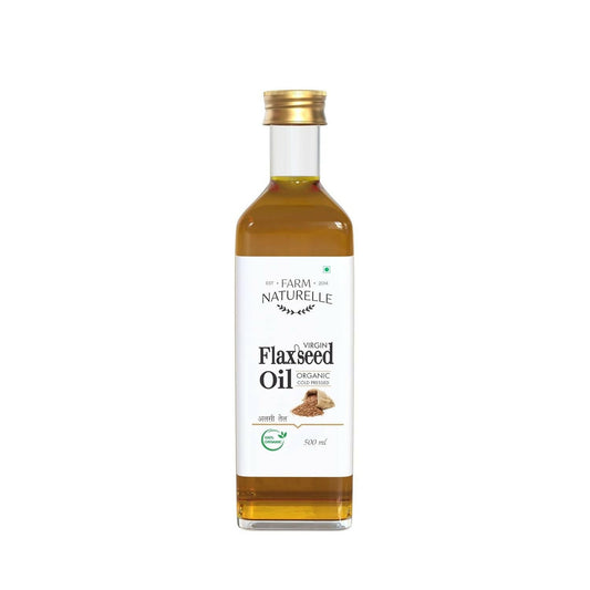 Farm Naturelle 100% Pure Cold Pressed Flax Seed Oil