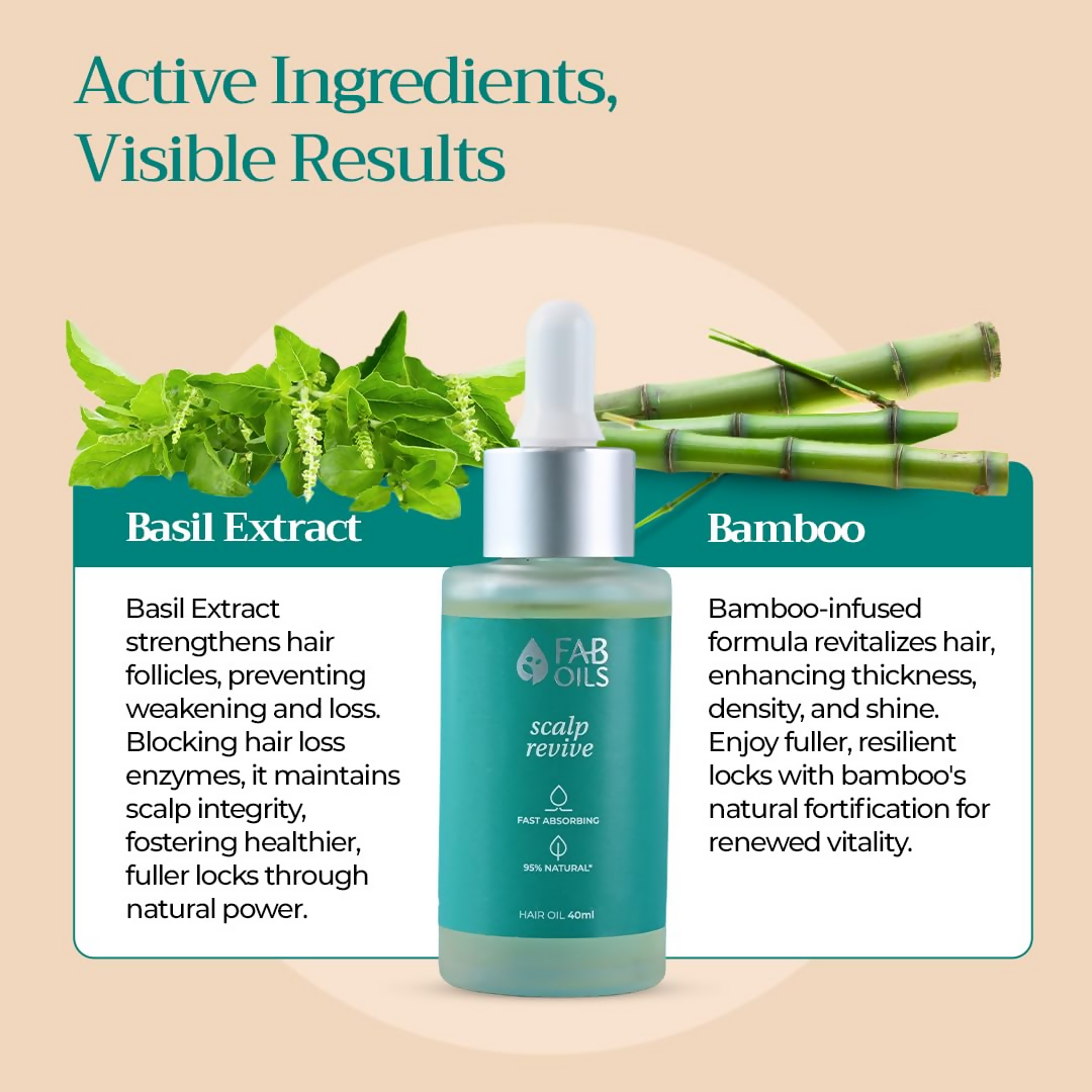 Fab Oils Scalp Revive Hair Oil For Hair Growth & Hair Fall Control