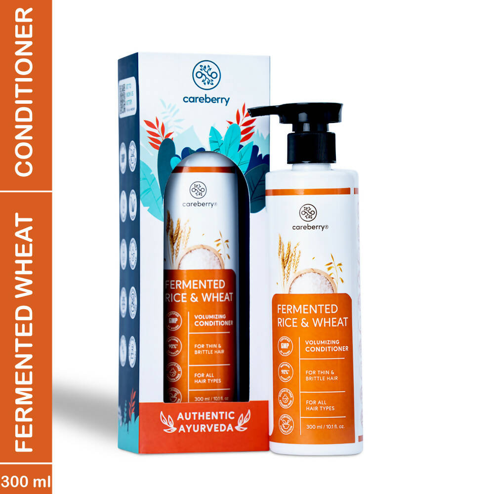 Careberry Fermented Rice Water & Wheat Volumizing Conditioner for Thin and Brittle Hair - DrMediCart