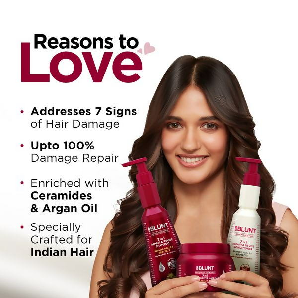 BBlunt 7 in 1 HAir Damage Repair Trio Combo