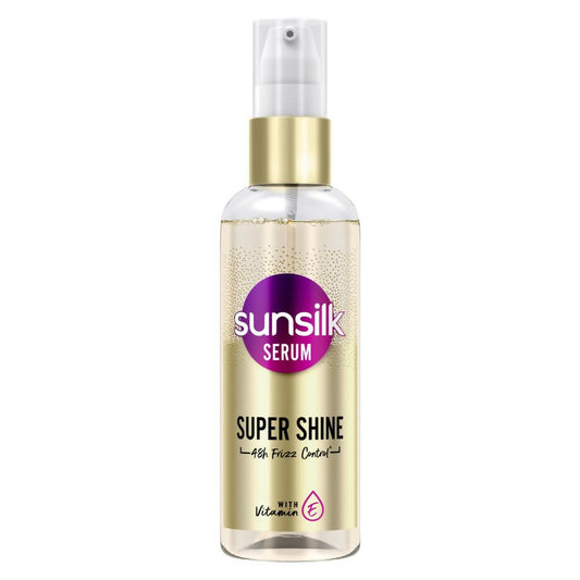 Sunsilk Super Shine Hair Serum For Dry Frizzy Hair, Vitamin E Nourishment, 48 hour frizz free