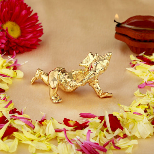 Buy Estele Gold-Polished Spiritual Lord Bal Ganesha Idol for Gifts & HouseWarming/Home/Office Decors